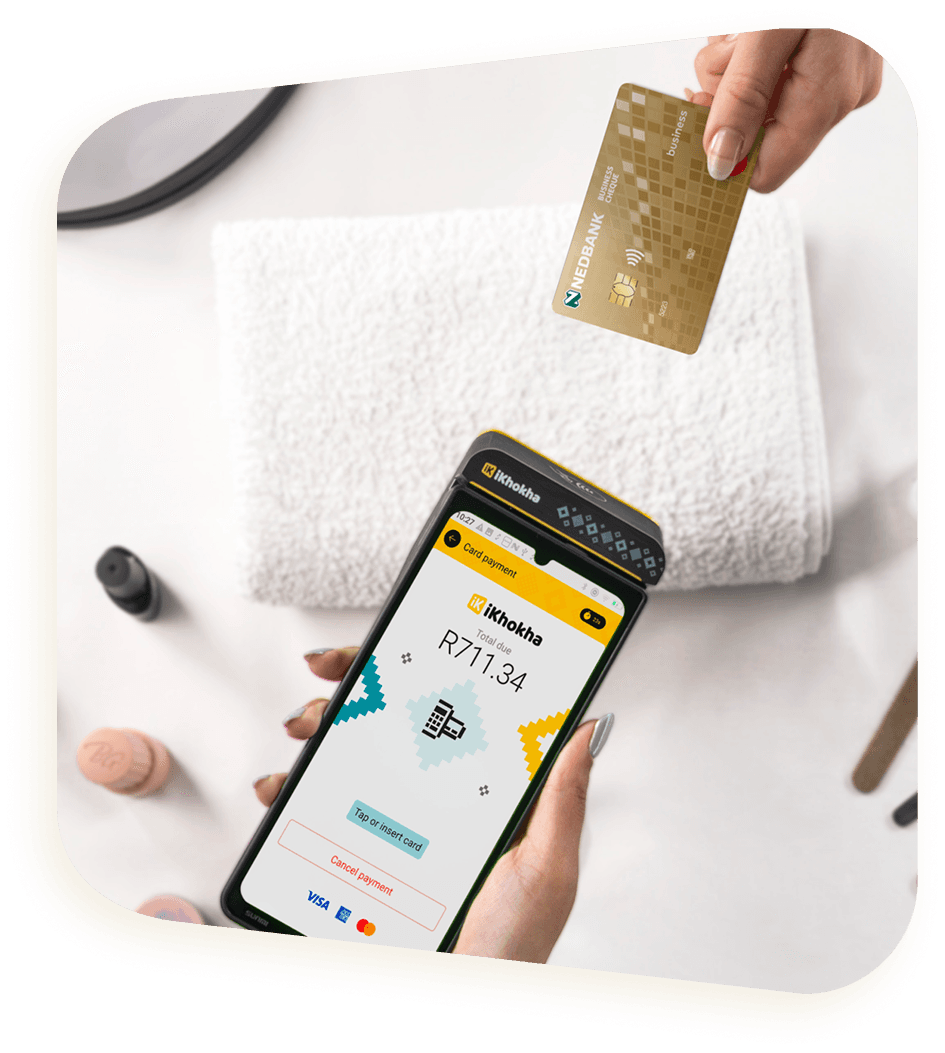 iK Flyer device accepting a card payment