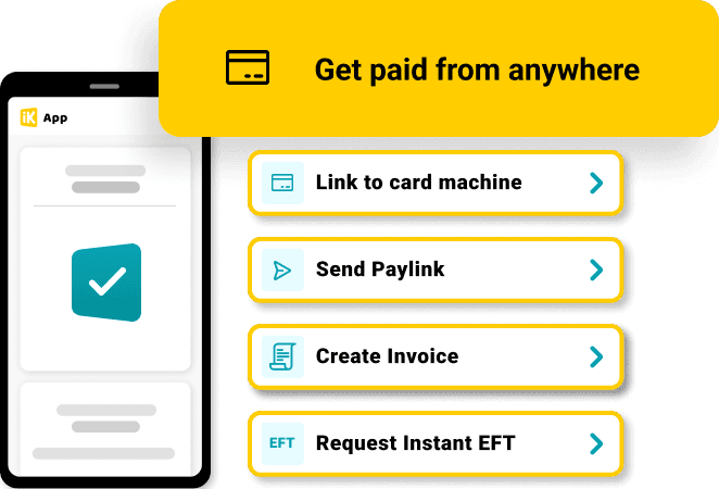 Dashboard view on mobile device