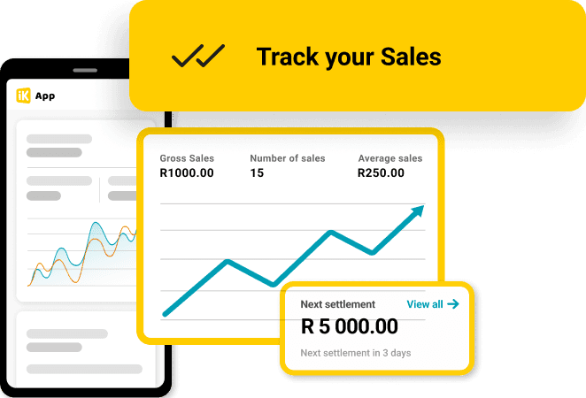 Dashboard view on mobile device
