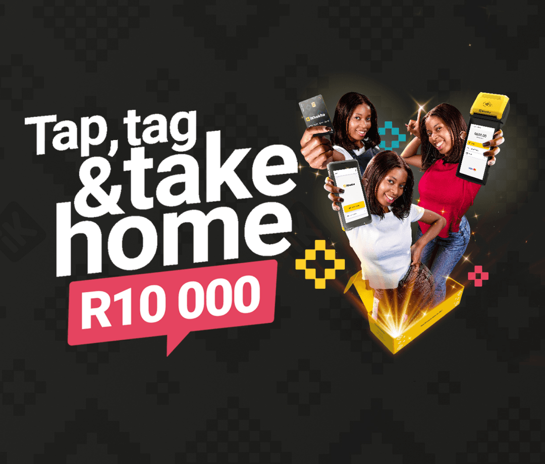 tap, tag 7 take home R10 000 campaign banner