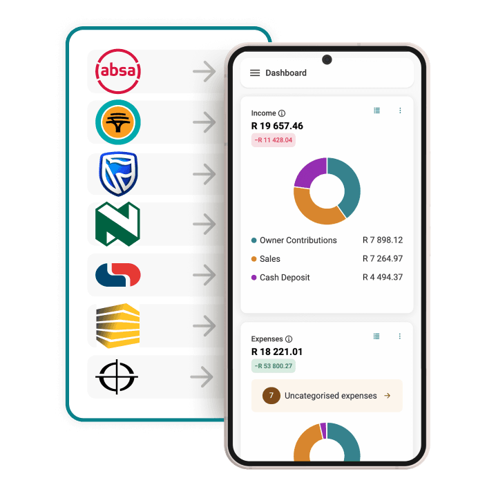 iKhokha dashboard connect banks