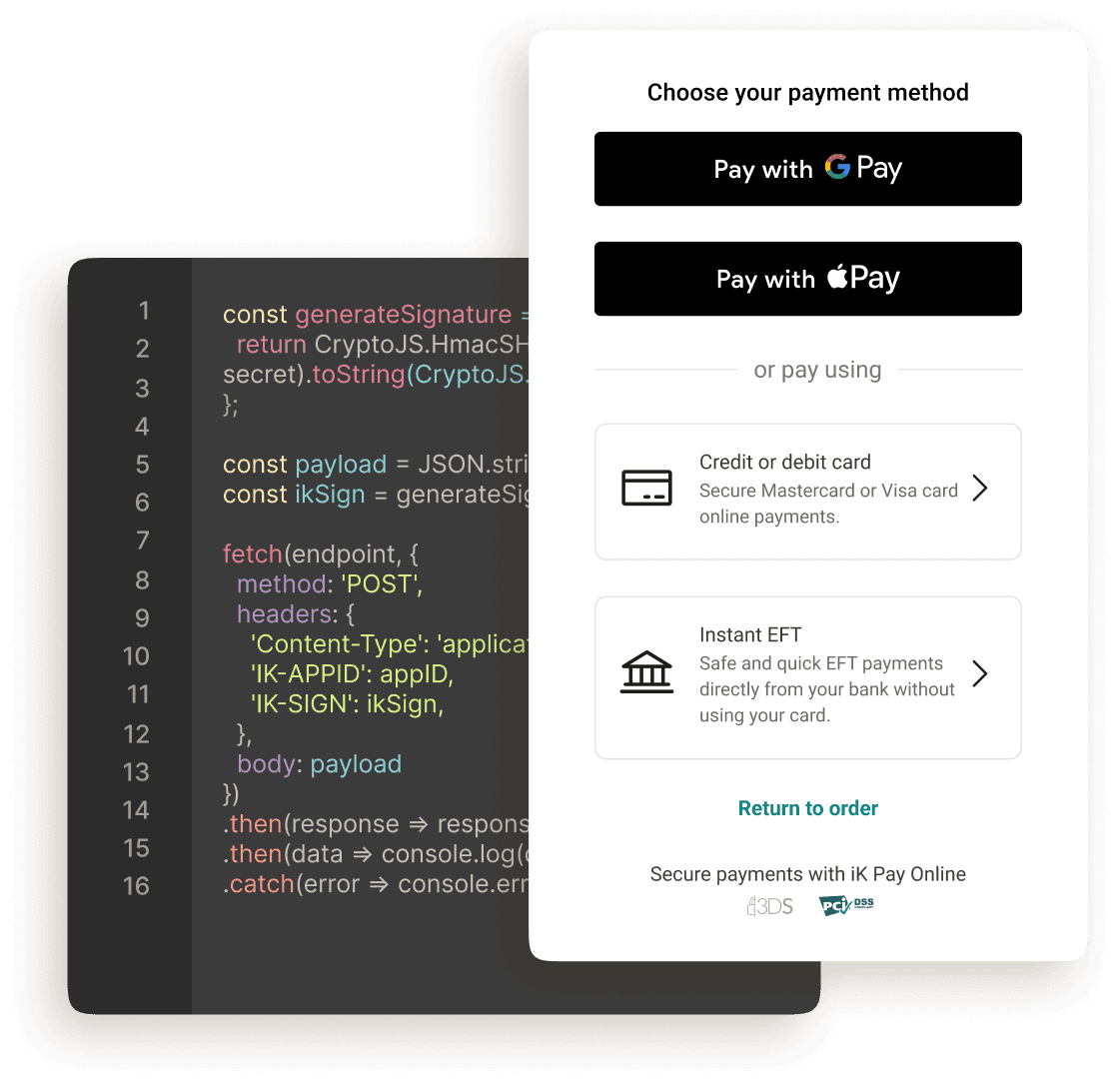 iK API example